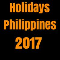 Holidays Philippines 2017 Affiche