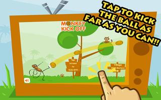 Monkey Kick Off -FREE fun game Ekran Görüntüsü 3