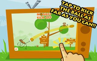 Monkey Kick Off -FREE fun game Screenshot 3