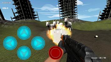 Goat City Rampage FPS 3D Free Affiche