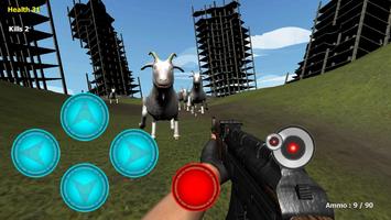 Goat City Rampage FPS 3D Free スクリーンショット 1