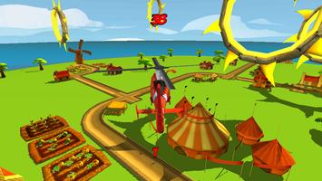 Helicopter Flying Race Game 3D capture d'écran 1