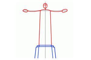 How to Draw Christ Redeemer Affiche