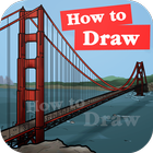 How to Draw Golden Gate Bridge icône
