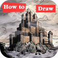 How to Draw Medieval Fortress