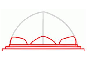 How to Draw the Lotus Temple Poster