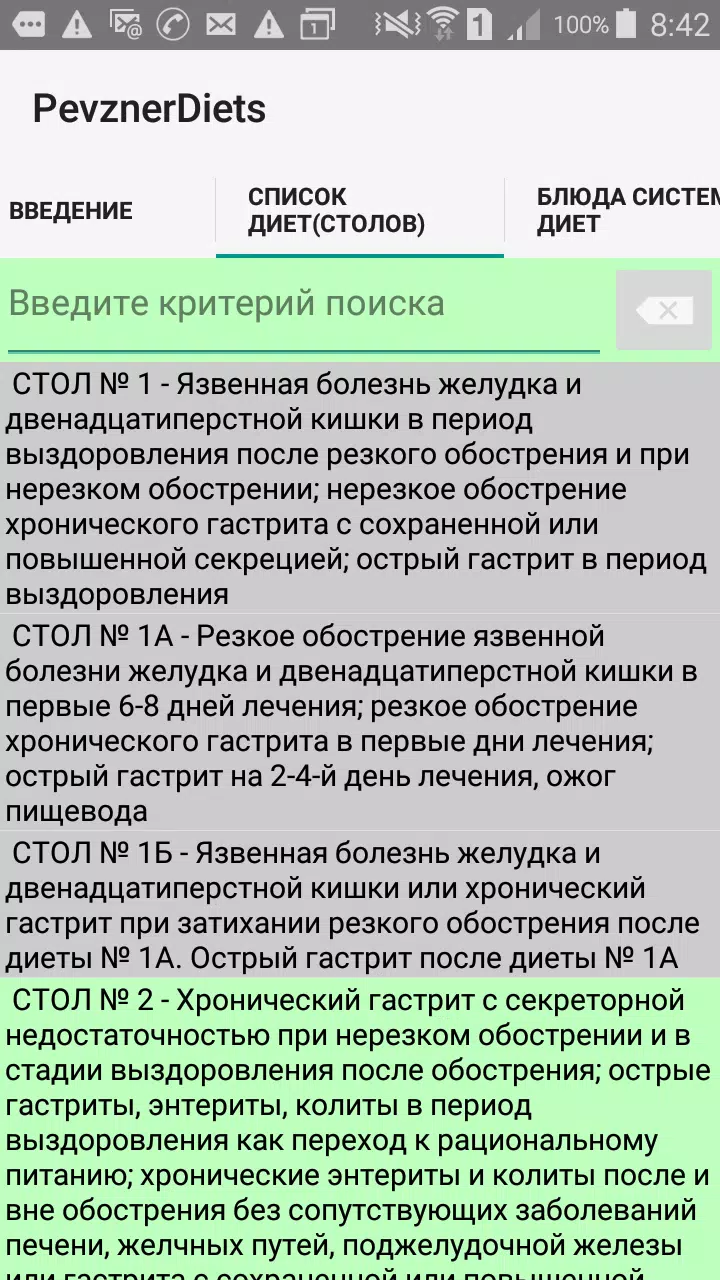 медицинские столы 1 15 таблица