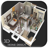 La conception 3D à la maison icône