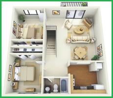 Ide Denah Rumah 3D Minimalis 스크린샷 1