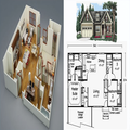 Plano de design doméstico