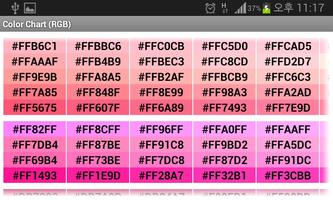 Color Chart (RGB) постер