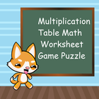Multiplication Math Worksheets icône