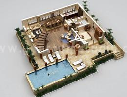 3D projeto de layout de casa imagem de tela 3