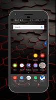 Red Hex Theme Affiche