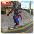 Captain USA Superhero VS Super Flying Spider Hero