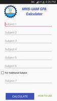 University GPA Calculator پوسٹر
