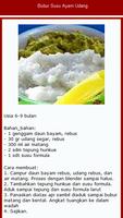 Resep Makanan Bayi capture d'écran 3