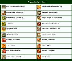 2 Schermata Vegetable Recipes