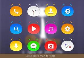 Little Black Man Icons capture d'écran 1