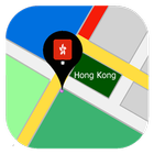 Hong Kong map icône