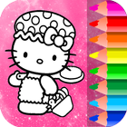 H Kitty Coloring Pages иконка