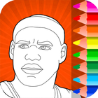 NBA Basketball Coloring Pages Game иконка