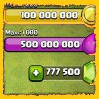 Free Gems Generator for coc (Prank) ภาพหน้าจอ 1