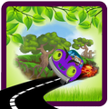 monkey driving car