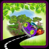 monkey driving car Cartaz