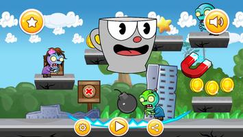 Cup Head zombies attack โปสเตอร์
