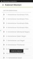 Kabinet Menteri Jokowi JK اسکرین شاٹ 1