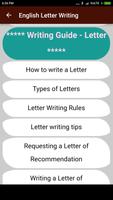 English Letter Writing تصوير الشاشة 3