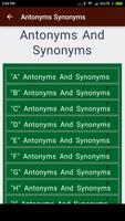 Antonyms Synonyms ポスター