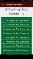 Antonyms Synonyms Affiche
