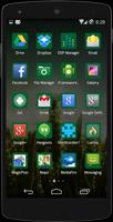 CM11 Theme-Darker Green-Free تصوير الشاشة 1