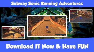 Subway Sonic Running Adventures Poster