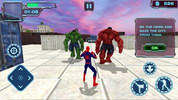 Flying Iron Spider - Rope Superhero 2018 captura de pantalla 2