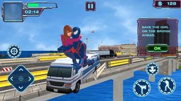 Flying Iron Spider - Rope Superhero 2018 captura de pantalla 3