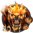 APK 3D Horror skull Fire Evil Theme