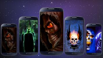 Horror Skull Swipe Lock syot layar 1