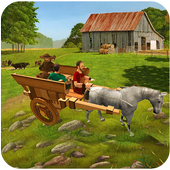 Horse Carriage Transporter Farm Simulator icon