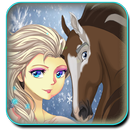ice princess with horse adventure games APK