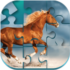 Horse Puzzle – Photo Jigsaw icône