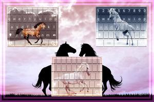 horses Keyboard Theme pro poster