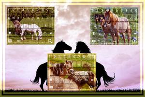 horses Keyboard Theme pro capture d'écran 2