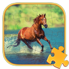 Horses Jigsaw Puzzle icône