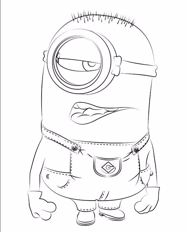 Como desenhar o Minion? (how to draw a Minion)