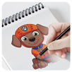 How to draw paw patrol cartoon APK