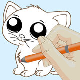 Draw Cartoons 3D Learning أيقونة
