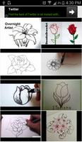 How to Draw Flowers and Roses Affiche